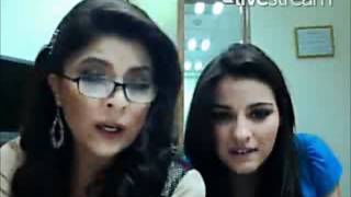 Maite Perroni en twitcam de Victoria Ruffo (15.06.11)