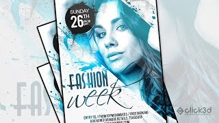 Fashion Week Flyer Design | Flyer Design In Photoshop | click3d