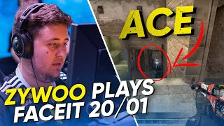 CS:GO ZyWOo plays FACEIT (20.01.2020) - instead of zywoo stream