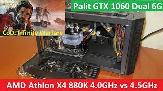 mini-ITX Gaming PC with AMD - CoD: Infinite Warfare - Overclocking - 4.0GHz vs 4.5GHz