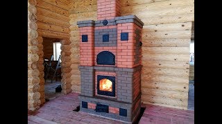 Каминопечь Кенигсберг с хлебной камерой - коптильней