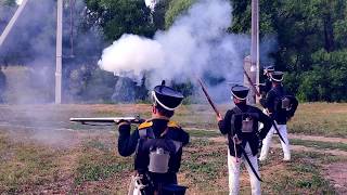 1812. Реконструкция Бородинского сражения в Шкини