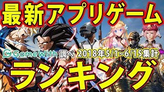 【最新】ゲームアプリランキング【スマホゲーム】