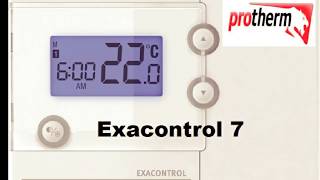 Exacontrol 7   подробная настройка Protherm