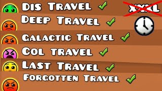 TRAVEL LEVELS.. but Not XXXL Levels | Geometry Dash Partition (Short Travels)