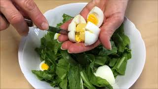 Insalata Radicchio e Uova Sode Ottima Idea per un Pranzo Leggero