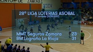 LIGA LOTERIAS ASOBAL J07 MMT Seguros Zamora - BM Logroño La Rioja 23 - 31