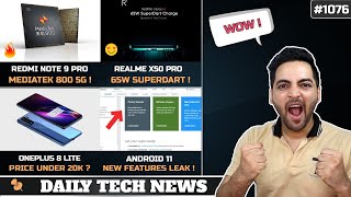 Redmi Note 9 Pro Specs & Price,Oneplus 8 Lite Under 20k,Realme X50 Pro 65W,Mi Air Dots India? #1076