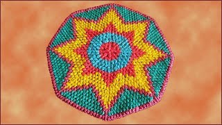 Коврик из пакетов. Коврик крючком из пакетов. Вязание коврика крючком. Часть 2. (crochet rug. P. 2)