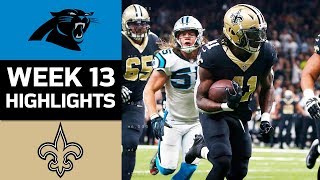 Panthers vs. Saints | NFL Week 13 Game Highlights