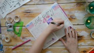 Как я веду ежедневник. Разворот на ФЕВРАЛЬ. Bullet Journal.