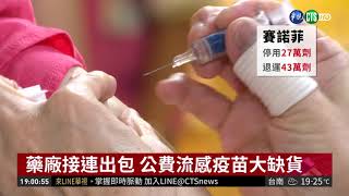 快去打! 公費流感疫苗庫存僅剩2週 | 華視新聞 20181215