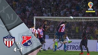 Junior vs Medellín: resumen y goles del partido 4-1 Final Ida Liga Águila 2018 II