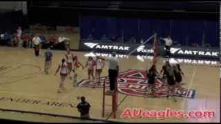 American Volleyball Extends Win Streak with 3-0 Sweep of Navy