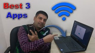 3 best apps to transfer Files from PC to android using wifi | without usb