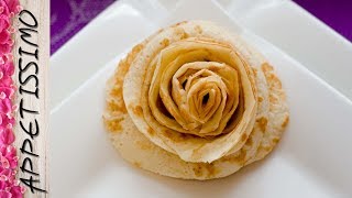 Розы из блина - 3 способа. Как красиво подать блины / How to make pancake rose. 3 ways