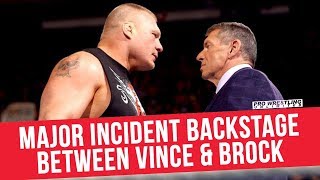 Major Incident Takes Place Backstage Between Vince McMahon & Brock Lesnar Following WrestleMania