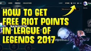 LoL Riot Points Hack | How To Get FREE Riot Points in League of Legends 2017