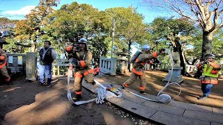 熱海市　文化財防火デー消防訓練　熱海消防署　和田木神社