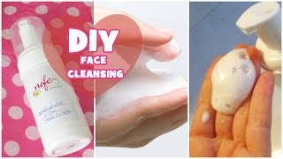 detergente viso MOUSSE FAI DA TE "PELLE DI SETA" DIY  FACE CLEANSING