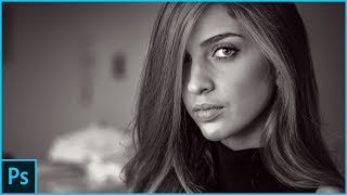 How To Create a Grainy B&W High Fashion Photo Effect In Photoshop