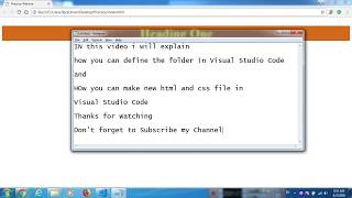 How to Define Folder in Visual Studio Code and Create Files