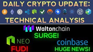 HUGE Coinbase News! WaltonChain SURGE + NEO & Crypto FUD!