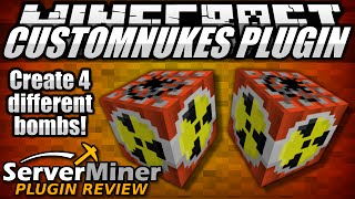How to craft bombs in Minecraft with CustomNukes Plugin