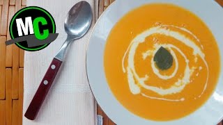 SOPA CREMA DE ZAPALLO Y CHOCLO | Receta fácil