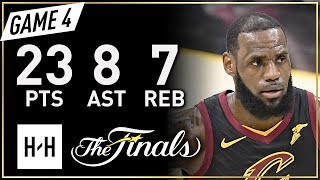 LeBron James Full Game 4 Highlights Warriors vs Cavaliers 2018 NBA Finals - 23 Pts, 8 Ast, 7 Reb!