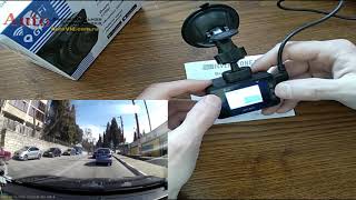 Обзор видеорегистратор Silverstone F1 Crod A87-wifi и GPS, пример видео и включение авторегистратора