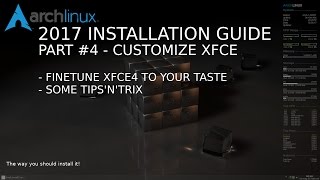 Customize your new XFCE4 desktop.