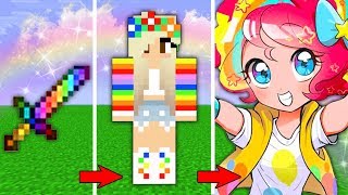 ?КАК МЕНЯЛАСЬ ДЕВУШКА РАДУЖНЫЙ МЕЧ И ЕЁ ЖИЗНЕННЫЙ ЦИКЛ МАЙНКРАФТ!