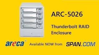 Areca Thunderbolt RAID Enclosure ARC-5026 - Case Overview