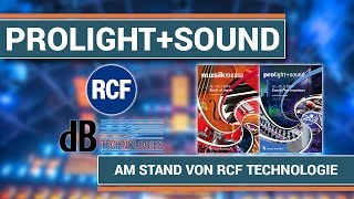 Musikmesse/ Prolight + Sound 2014 - Am Stand von RCF und db Technologies
