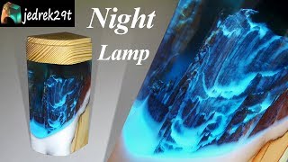 Night Lamp with Resin and Wood ?
