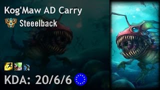 Kog'Maw AD Carry vs Lucian - Steeelback - EUW Challenger Patch 7.5