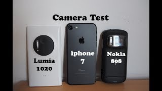 Apple iphone 7, 7 plus VS  Nokia 808 VS Nokia Lumia 1020 Camera Test