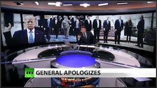 'Mistake': Top US general apologizes for Trump photo op