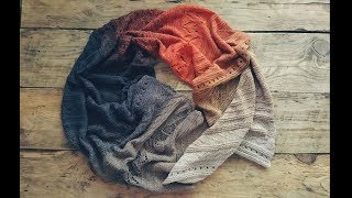 Шарф "Торнадо" спицами. МК. Пряжа Scheepjes Whirl.
