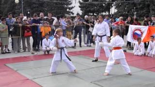 День города в Астрахани 2016: показательные выступления каратистов