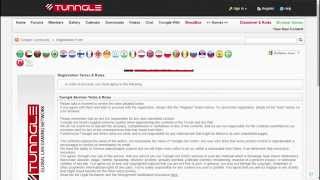 Регистрация в Tunngle