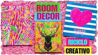 Tutorial: Quadri con il cartone | Riciclo Creativo | DIY ROOM Wall DECOR