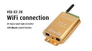 VSS-02-2K wifi connection addressable pixel light controller, with music control function