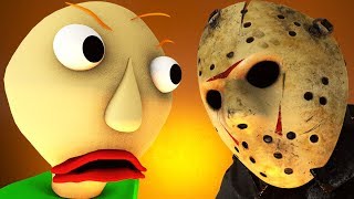 BALDI vs JASON Voorhees (Friday 13 horror game 3D animation)