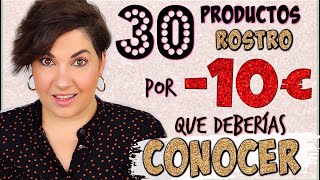 30 PRODUCTOS DE ROSTRO POR MENOS DE 10€  ♥️ MAQUILLAJE LOW COST⎥Monica Vizuete