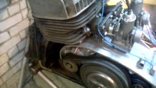 Первый запуск иж Юпитер с поршнями Yamaha rd 350