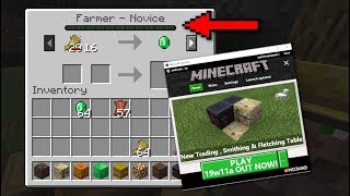 Minecraft - 19w11a OUT NOW ! NEW TRADING & TABLES - Village and Pillage Update [ Changelog ]