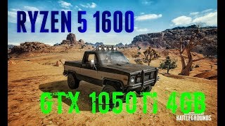 PUBG 1.0 ON RYZEN 5 1600 AND GTX 1050ti | MIRAMAR MAP -2018 (All settings)