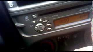 Как снимать магнитолу и вводить код Nissan Almera N16 , часть 2